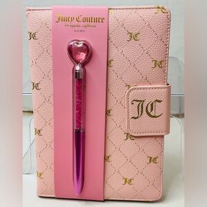 Juicy Couture Pink Journal with Heart Pen